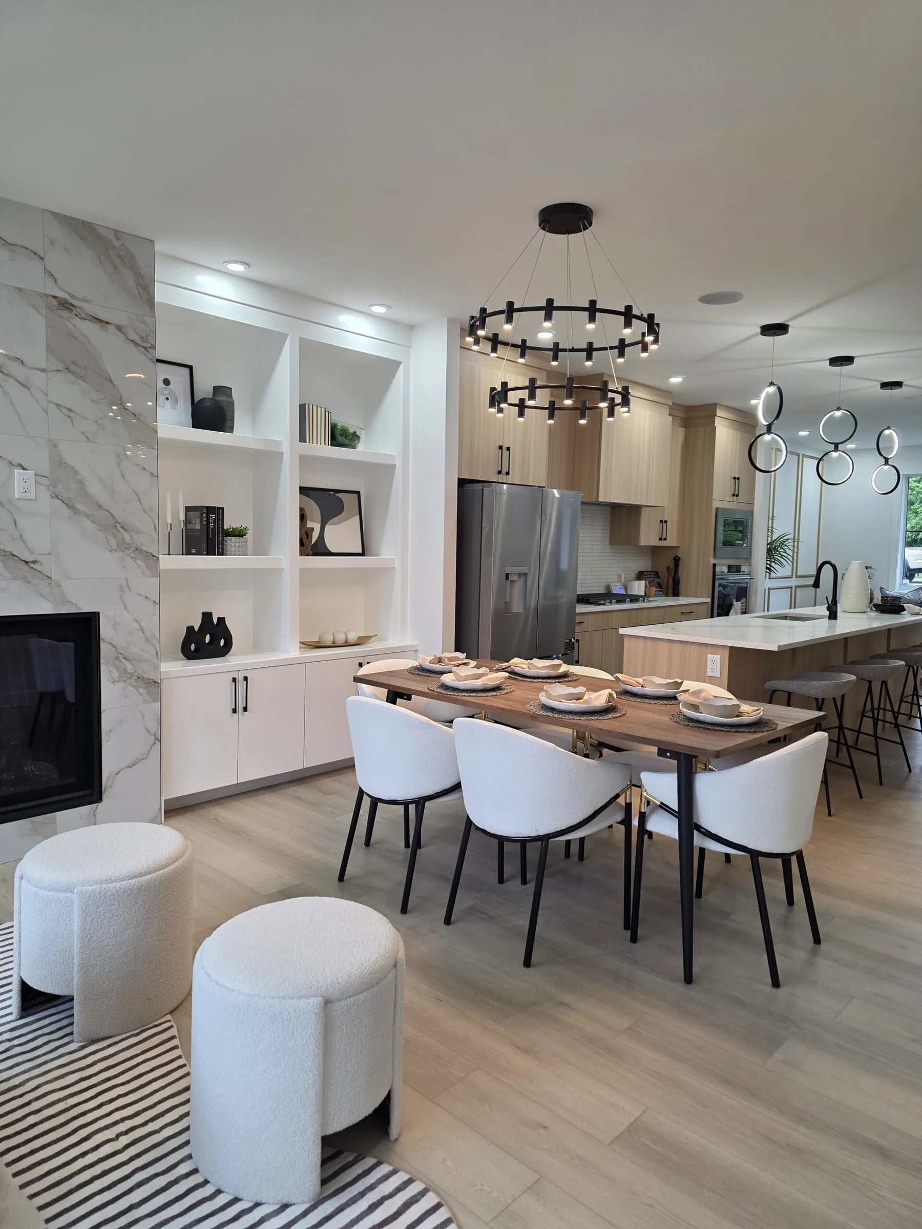 Styled interior corner with decor details by Tash Designs